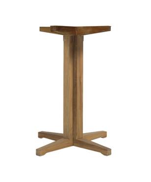 Club Teak Pedestal Bar Base