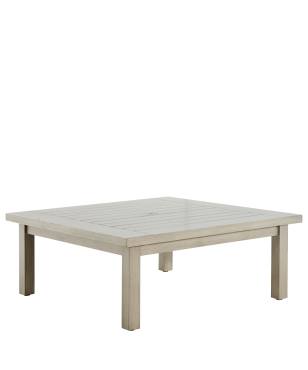Club Aluminum Square Coffee Table